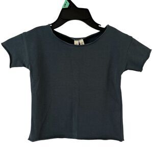 NWT Gray Label Blue Gray Pullover Short Sleeve Organic Cotton TShirt Infant 6-9M